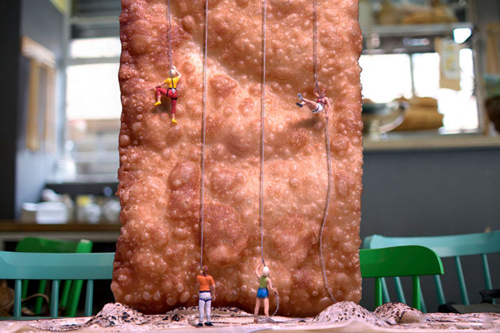 微距摄影的食物和人偶,每个都是不同的故事--置顶表情